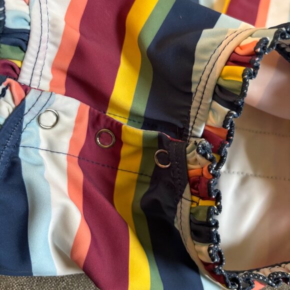 Ruffle Butts Stripe Swim Suit Size 3T - Picture 5 of 5